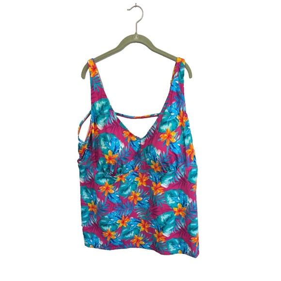 Swimsuits For All Other - Swimsuits For All Tankini Top Floral Women's Size 34